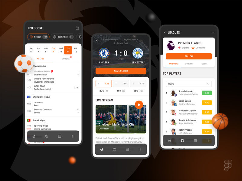 Sports App UI