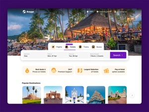 Plantilla del sitio web de viajes (Abygo)