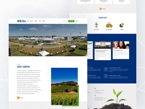 Plantilla del sitio web de agricultura