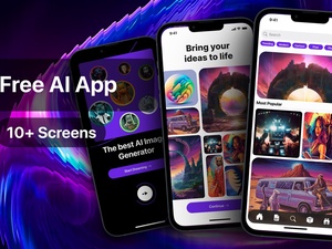 AI Art Generator App UI