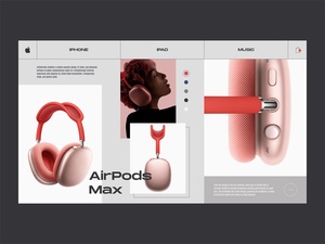 Apple AirPods Max Product Card Concept Design