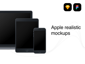 Apple Devices Realistic Mockups for Figma