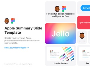 Apple Summary Slide Template