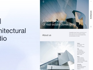 Architectural＆Real Estate CompanyのWebサイトテンプレート