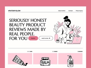 Beauty Blog Website Template