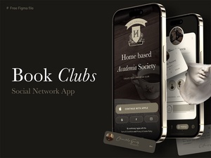 Book Clubs Social Network App UI