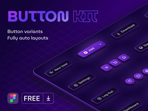 Buttons UI Kit для Figma