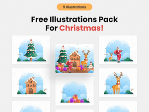 Pack d'illustrations de Noël