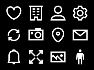 Chunky Lined Icons Pack