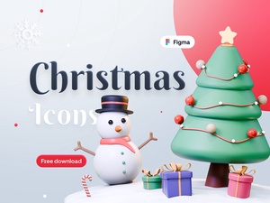 3D Christmas Icons – Clavius Design System