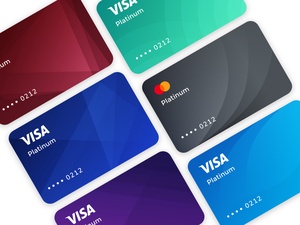 Modèles de carte de crédit pour Figma