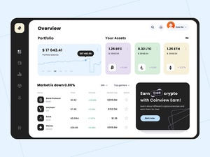 Crypto Wallet Dashboard UI