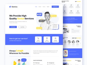 Dental Clinic Landing Page Template