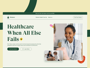 Healthcare Website Redesign (Wisdom Medicine)