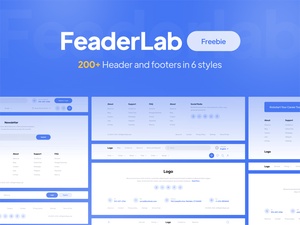 200+ en-tête et pieds de page - FeaderLab