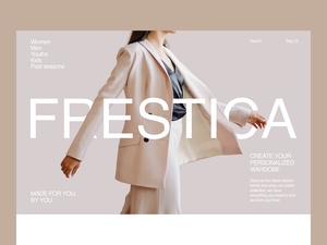 Шаблон веб -сайта модной электронной коммерции (Frestica)