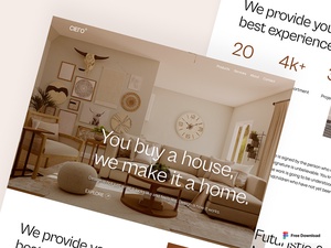 Modèle de site Web de la boutique de meubles