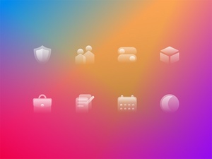 Glassy Icons Pack