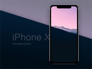 iPhone X Vector Mockup pour Figma