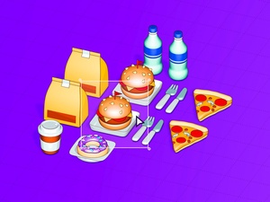 Isometric Food Icons