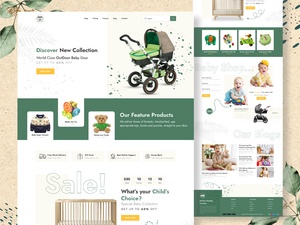 Modèle de site Web pour enfants et bébé