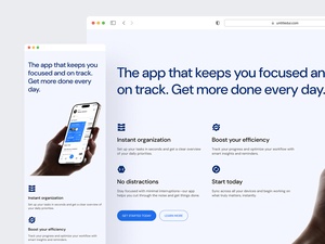 Task Management App Website Template