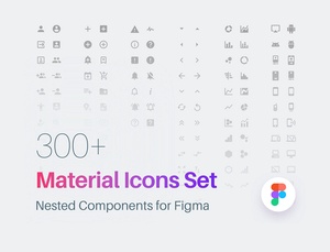 Pack d'icônes de matériau pour Figma