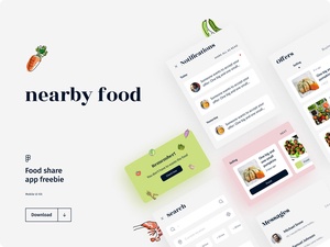 Food-Sharing App Concept – Nearby