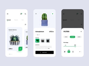 Plant Shop App UI