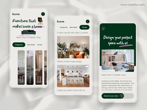 Furniture Store App UI (Roomie)
