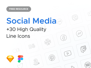 30 Social Media Icons Pack