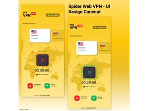 Spider Web VPN UI Concept