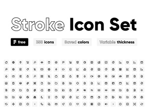Stroke Icon Set for Figma