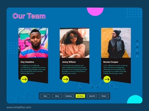Meet The Team Page Design