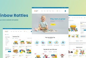 Baby Toys Store Website Vorlage