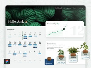 Plant Tracker Dashboard UI