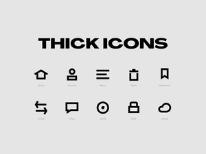 Thick Icons Pack