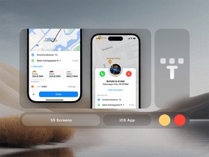 Taxi -Buchungs -App UI