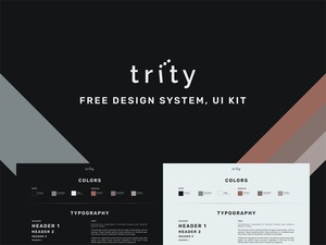 Комплект пользовательского интерфейса системы дизайна - Trity