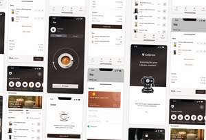 Coffee Machine App UI (Cobrew)
