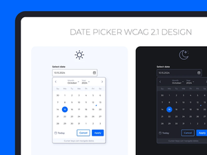 WCAG 2.1 Date Picker Component for Figma