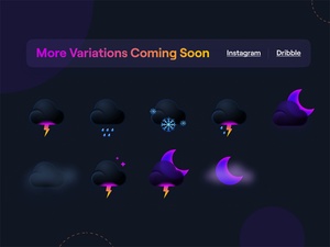Weather Icons (Night Version)
