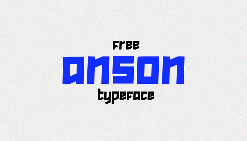 Anson Font – Geometric Typeface - Free Fonts - Download Sketch Resource