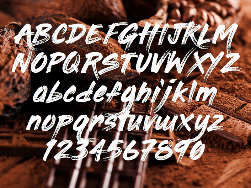 Painting With Chocolate Font - Free Fonts - Download Sketch Resource