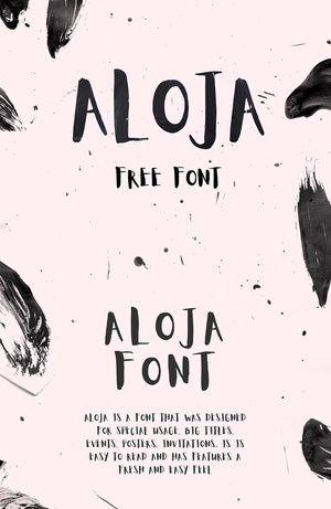 Aloja Font – Free Handwritten Typeface