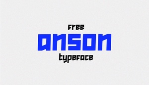 Anson Font – Geometric Typeface