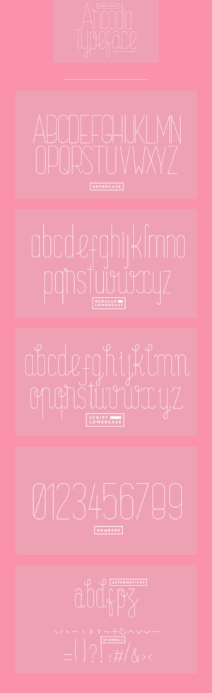 Arcadia Typeface