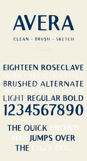 Avera Font Collection