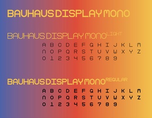 Bauhaus Display Mono Font