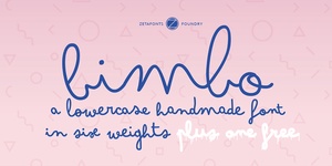 Bimbo Font – Free Monoline Type Family